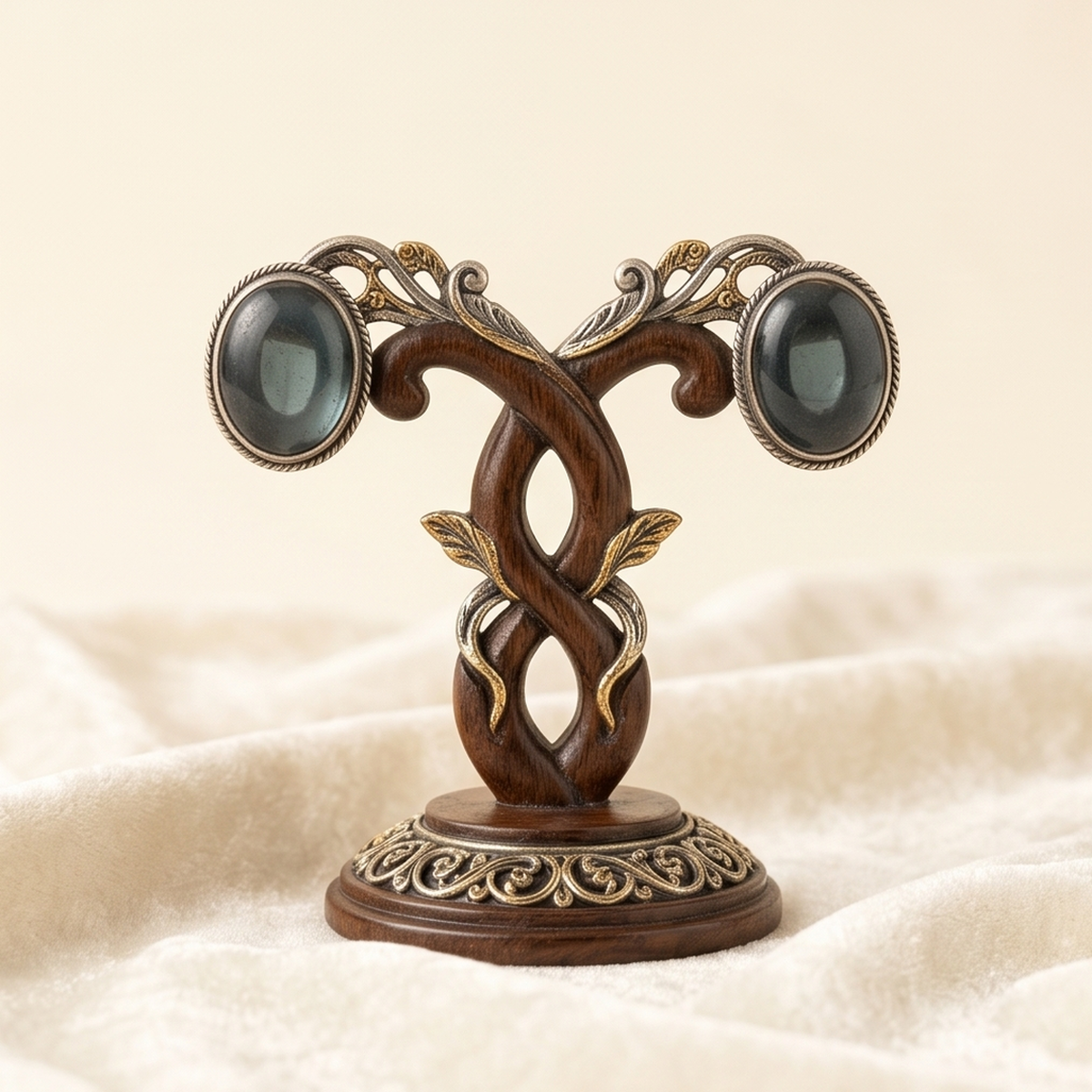 DIVYORO VINTAGE STONE STUDS