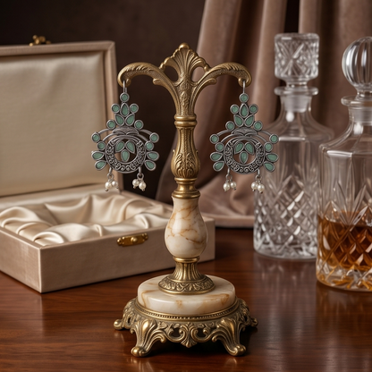 DIVYORO MINT STATEMENT CHANDELIER