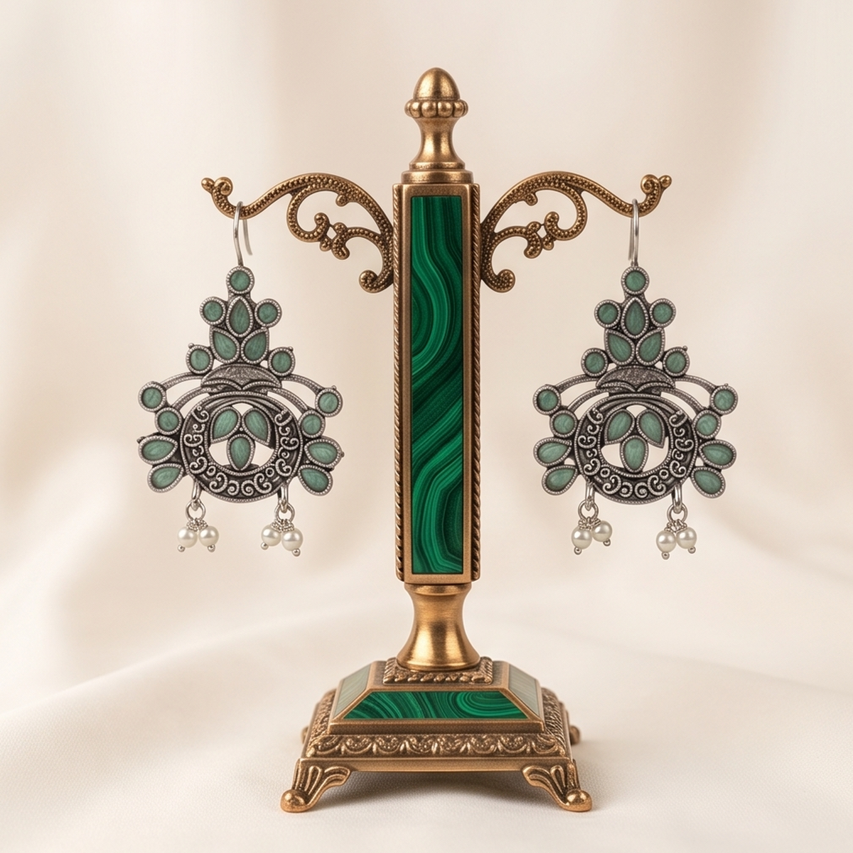 DIVYORO MINT STATEMENT CHANDELIER