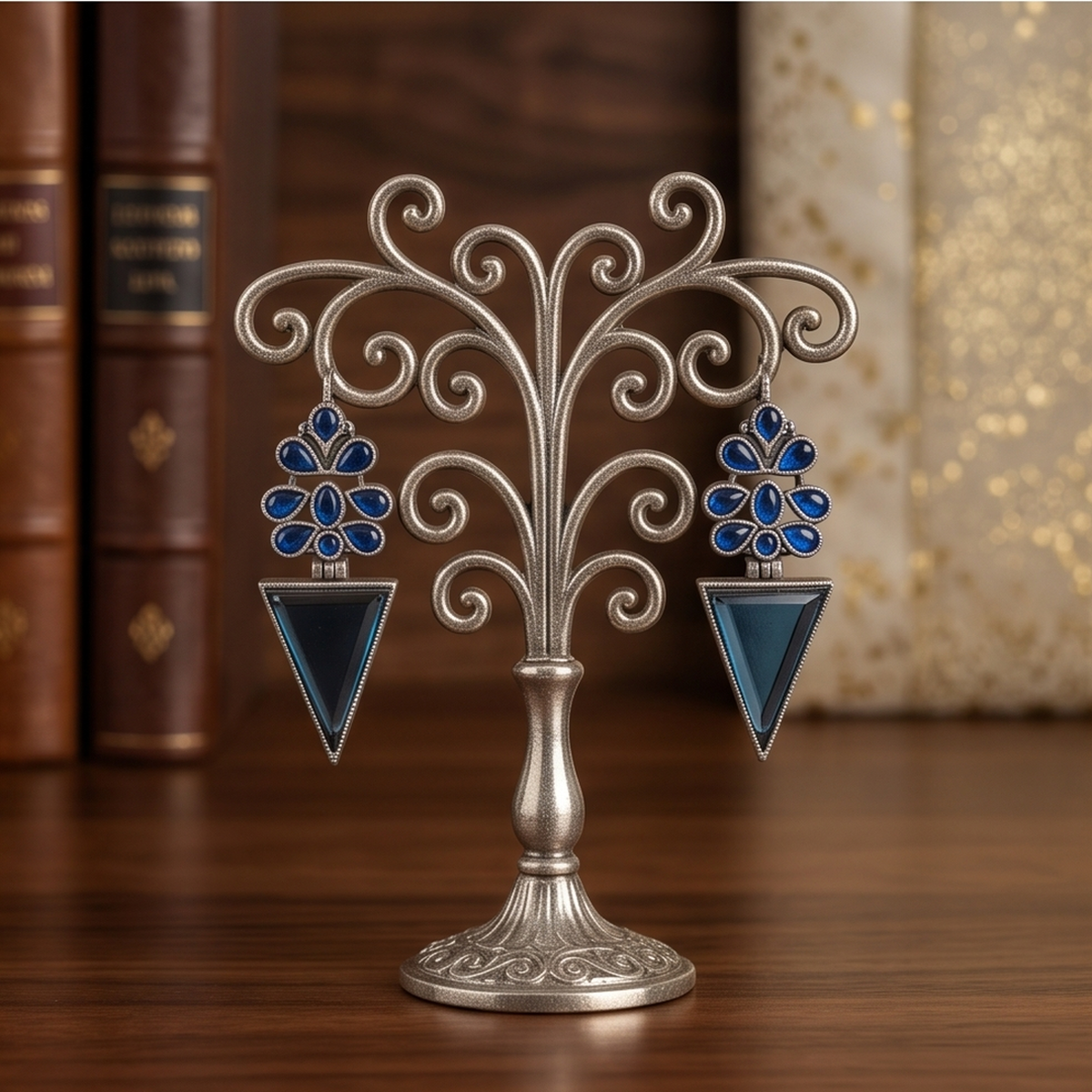 DIVYORO BLUE GEOMETRIC DROPS