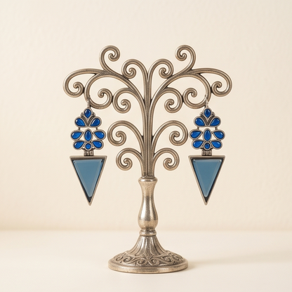 DIVYORO BLUE GEOMETRIC DROPS