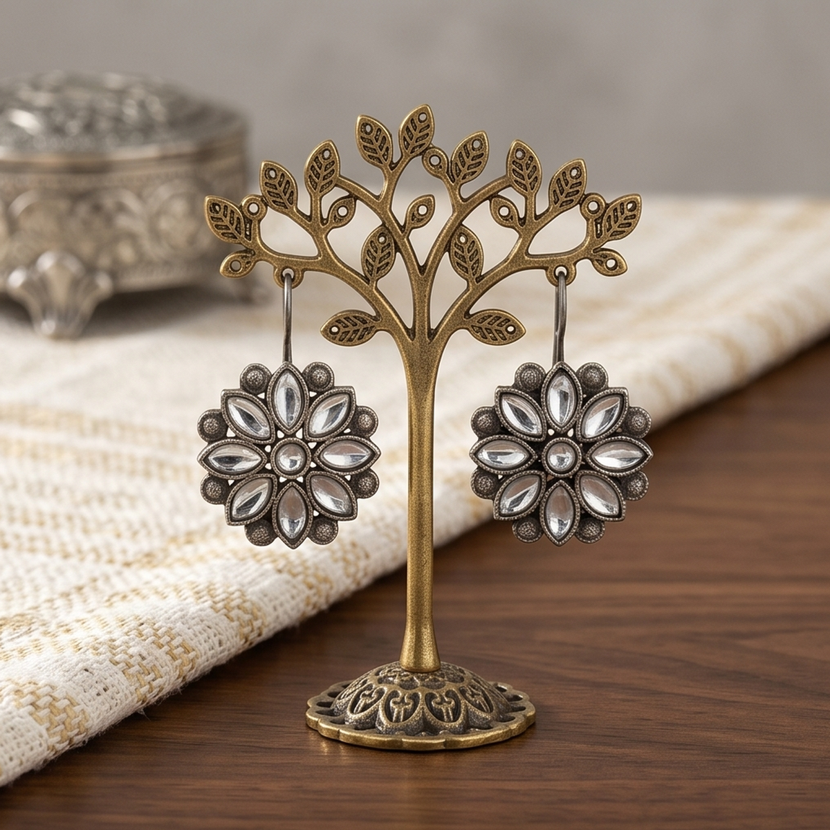 DIVYORO KUNDAN MANDALA STUDS