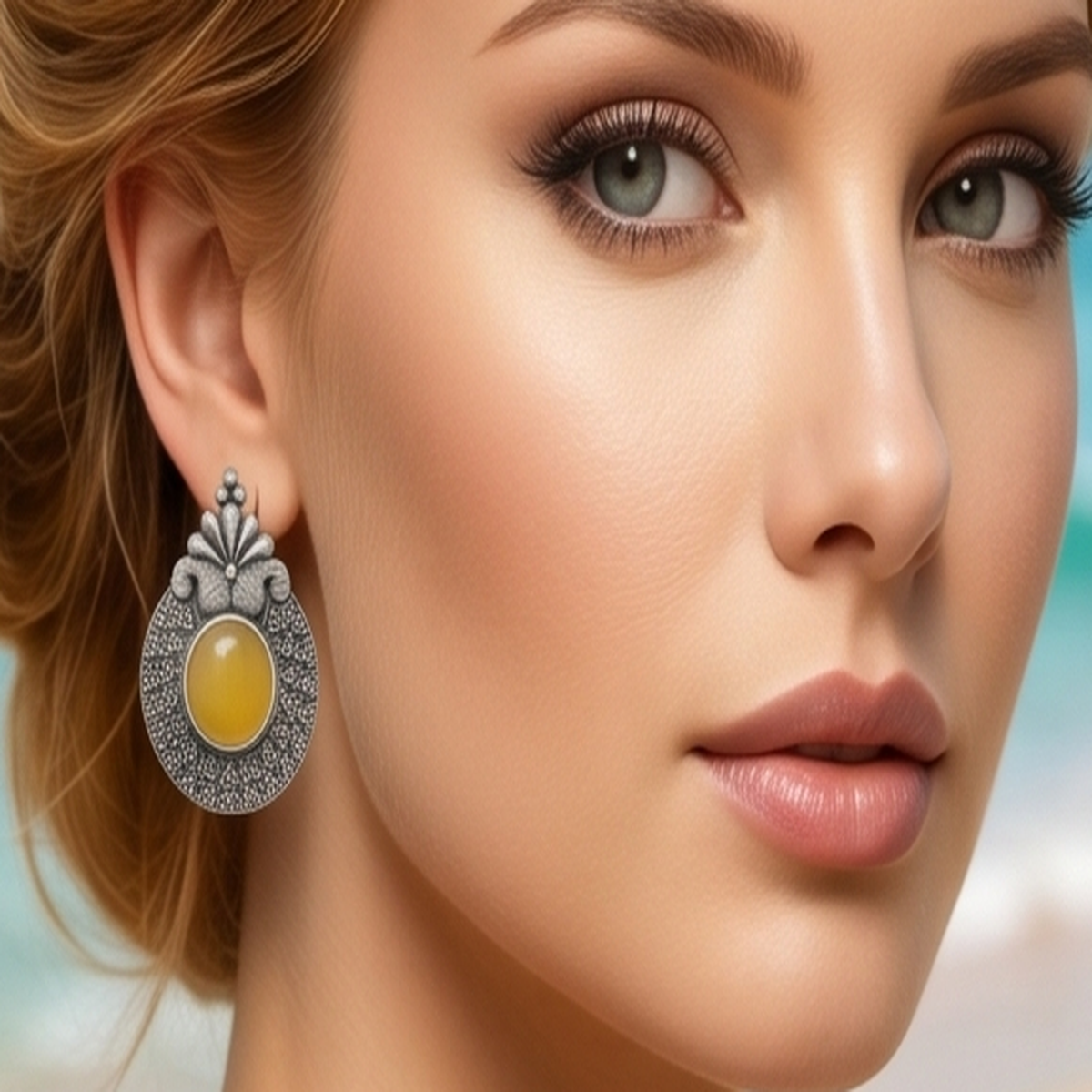 DIVYORO YELLOW ROUND STUDS