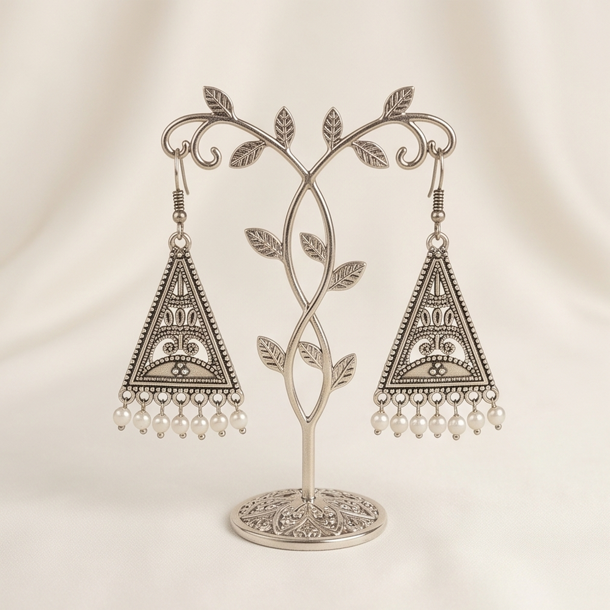 DIVYORO TRIANGLE FILIGREE DROPS