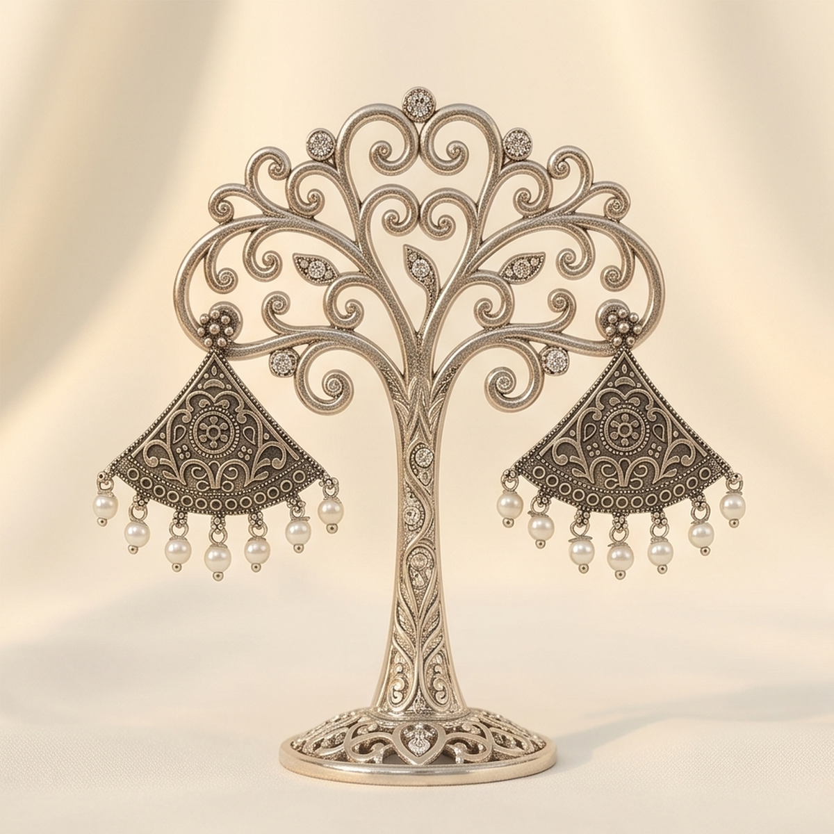 DIVYORO SILVER FILIGREE CHANDELIERS
