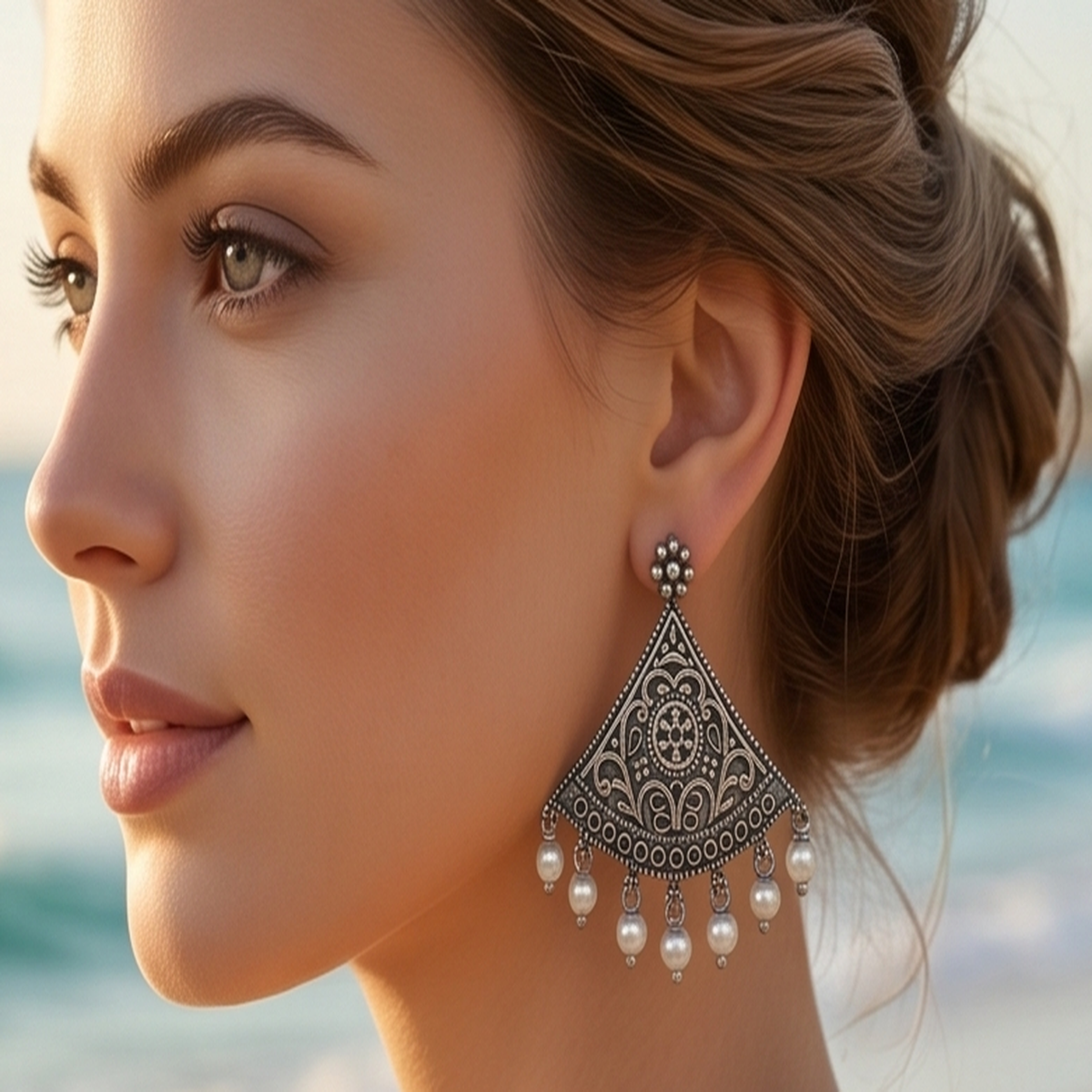 DIVYORO SILVER FILIGREE CHANDELIERS