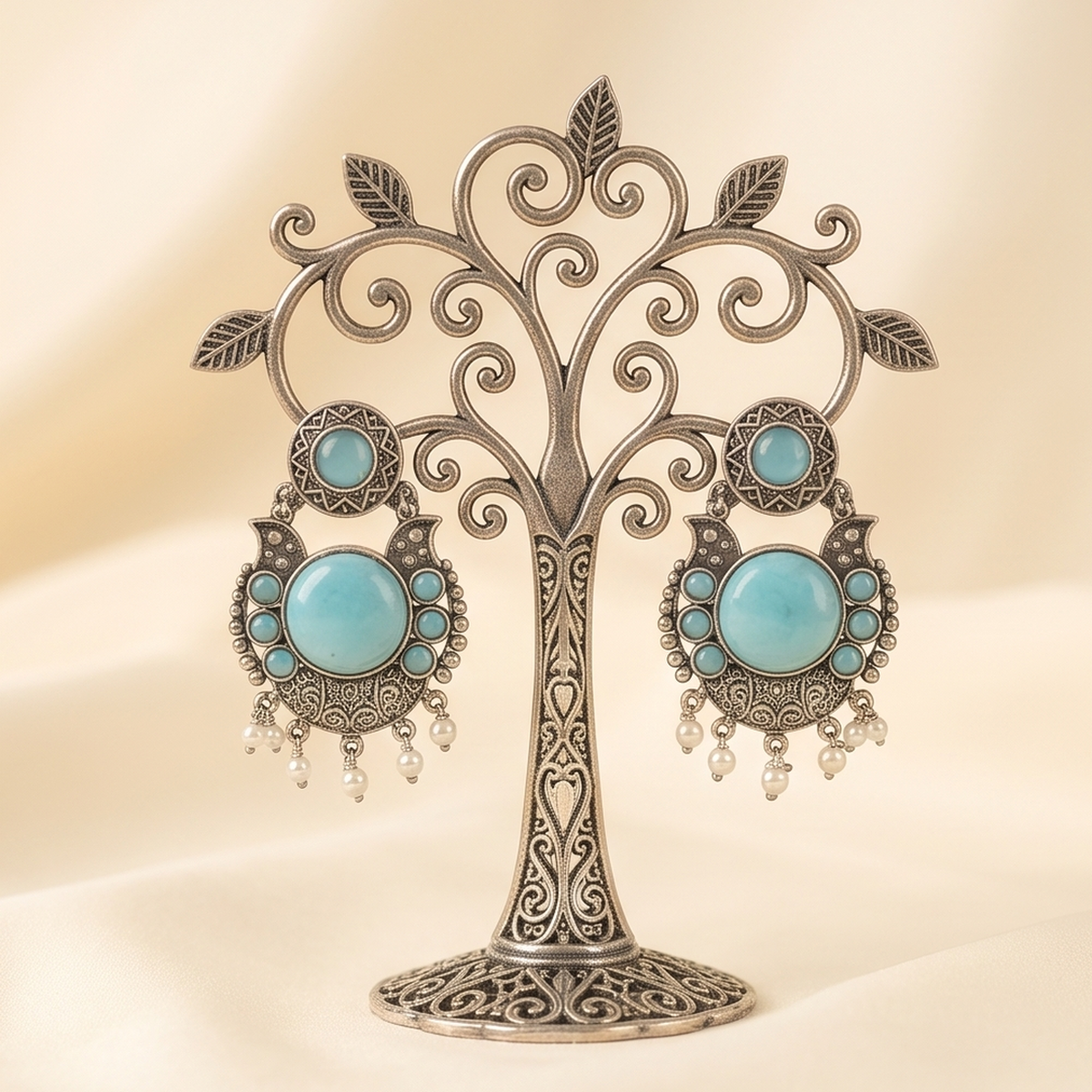 DIVYORO TURQUOISE STATEMENT CHANDELIERS