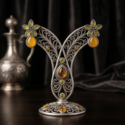 DIVYORO AMBER FLORAL DROPS