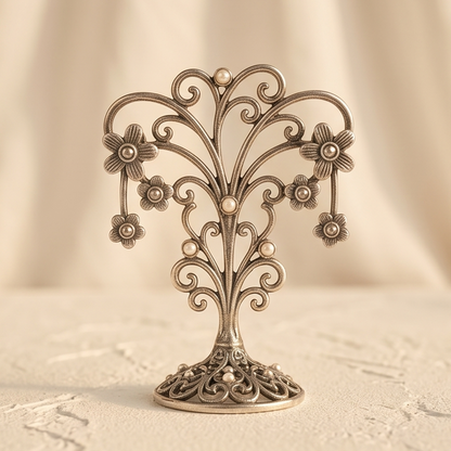 DIVYORO SILVER FLORAL STUDS