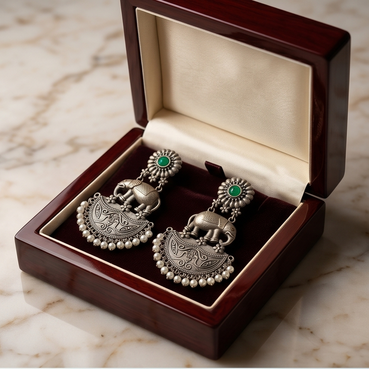 DIVYORO GREEN ELEPHANT CHANDELIERS