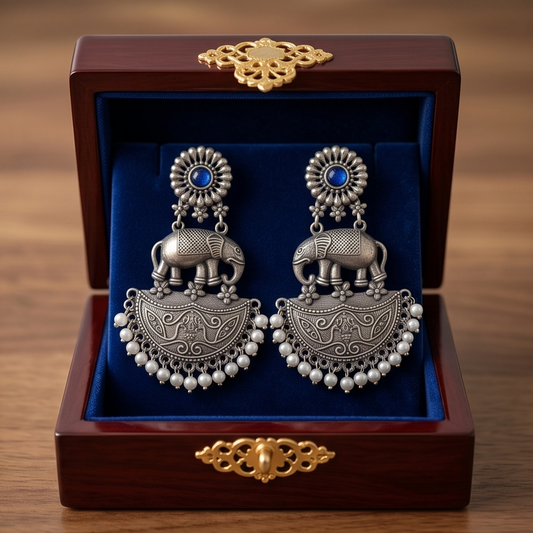 DIVYORO BLUE ELEPHANT CHANDELIERS