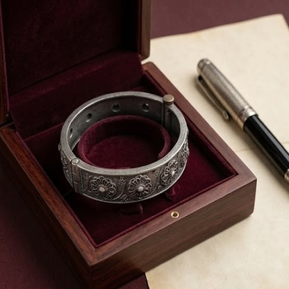 DIVYORO VINTAGE SUNFLOWER EMBOSSED KADA