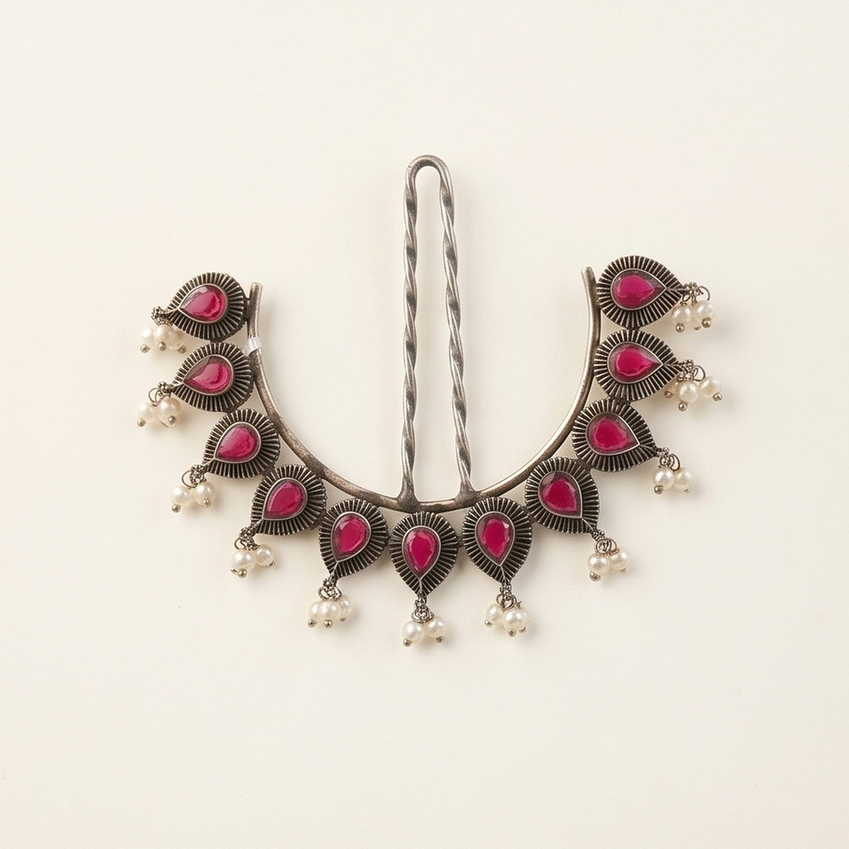 DIVYORO PINK STONE CHAND JUDA-PIN