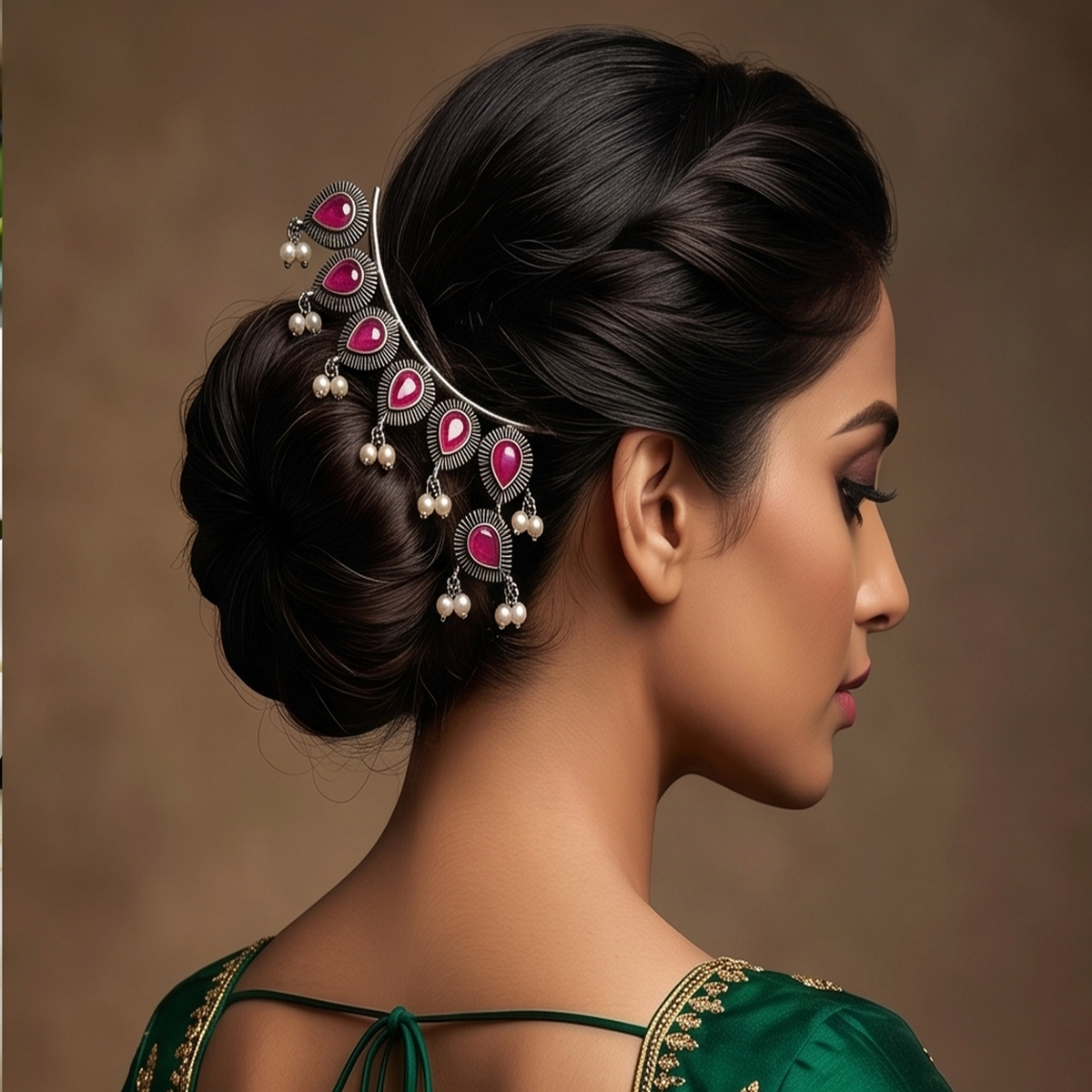 DIVYORO PINK STONE CHAND JUDA-PIN