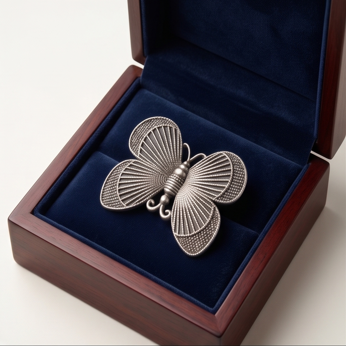 DIVYORO OXIDIZED SILVER BUTTERFLY JUDA-PIN