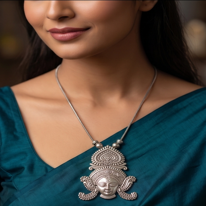 DIVYORO MAA DURGA FACE PENDANT