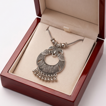 DIVYORO CRESCENT BIRD GHUNGROO PENDANT