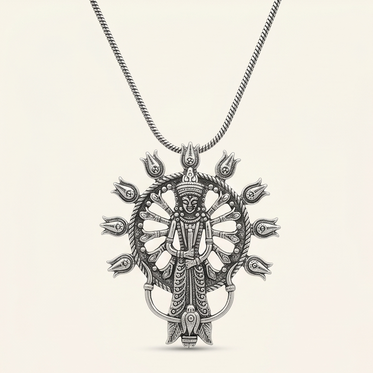 DIVYORO MAA DURGA WHEEL PENDANT