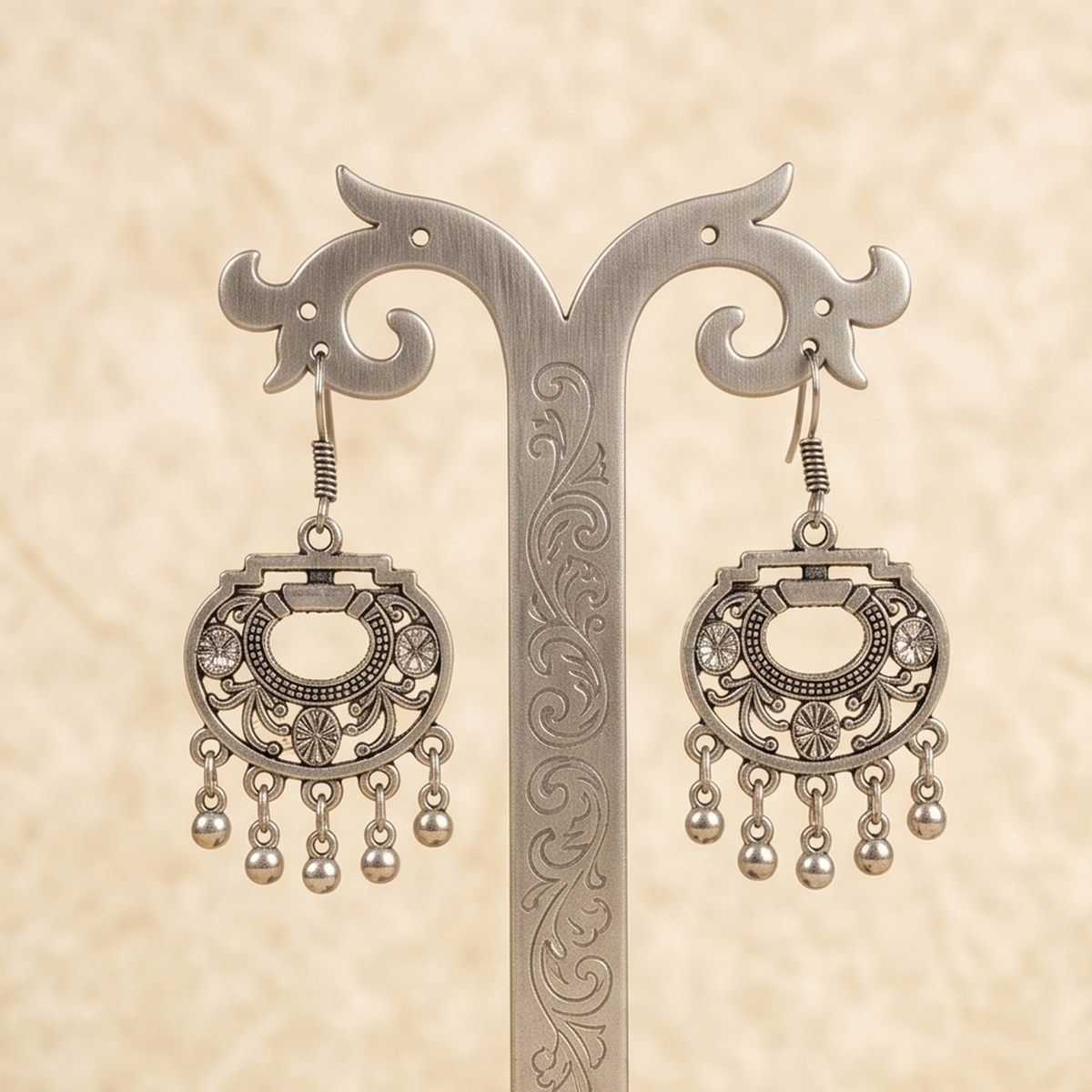 DIVYORO SILVER FILIGREE DROPS