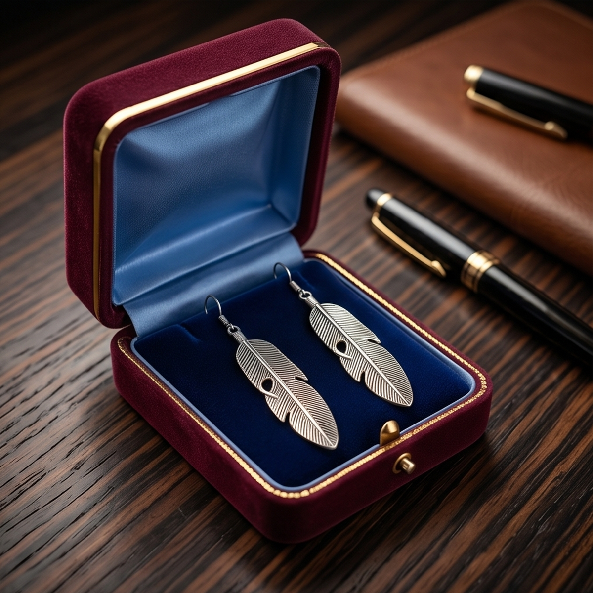 DIVYORO SILVER FEATHER DROPS