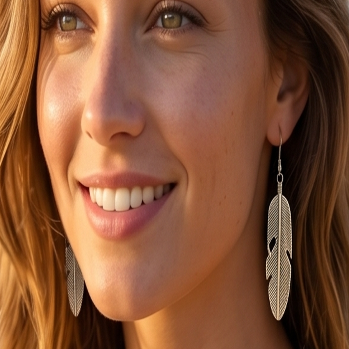 DIVYORO SILVER FEATHER DROPS