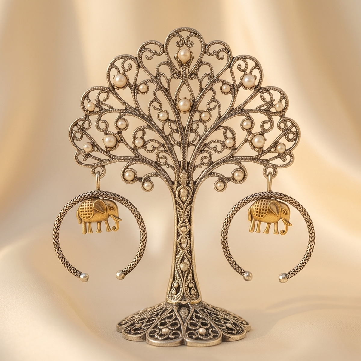 DIVYORO GOLD ELEPHANT HOOPS