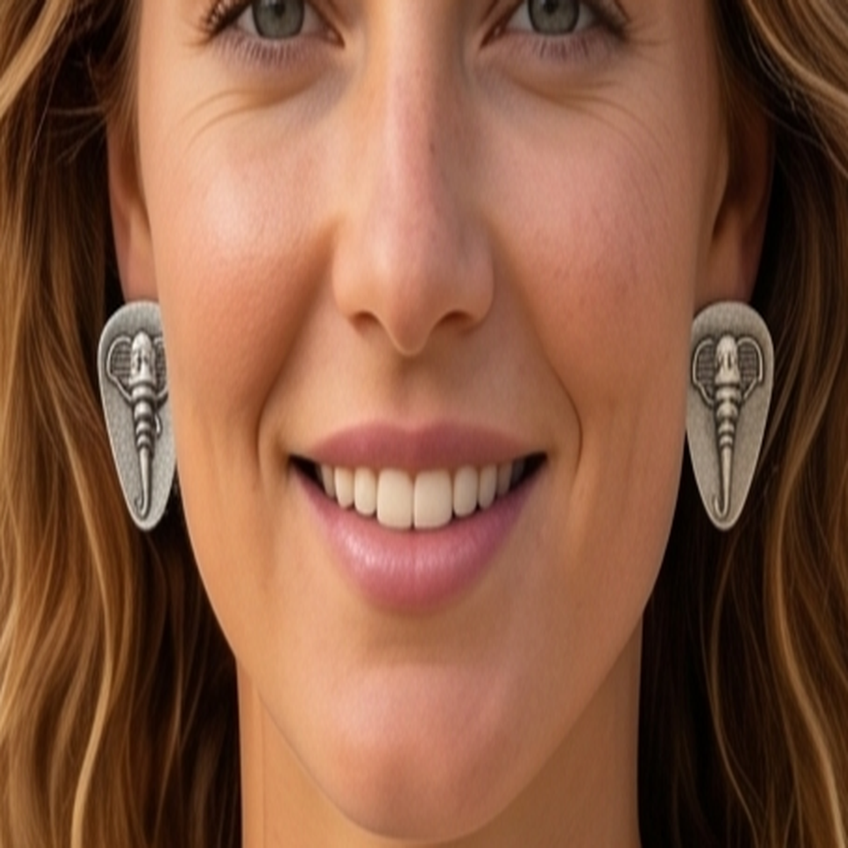 DIVYORO ELEPHANT MOTIF STUDS