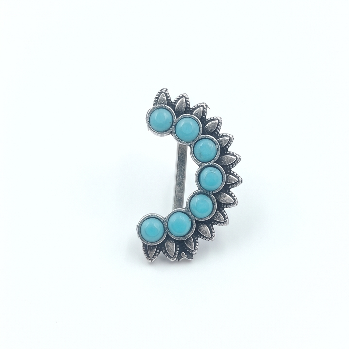 Divyoro Oxidised Aqua Heritage Nath
