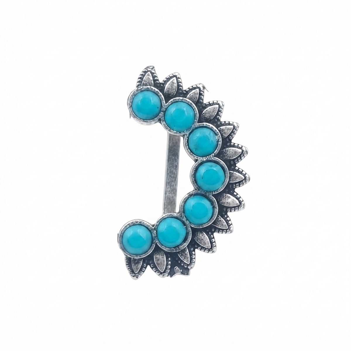 Divyoro Oxidised Aqua Heritage Nath