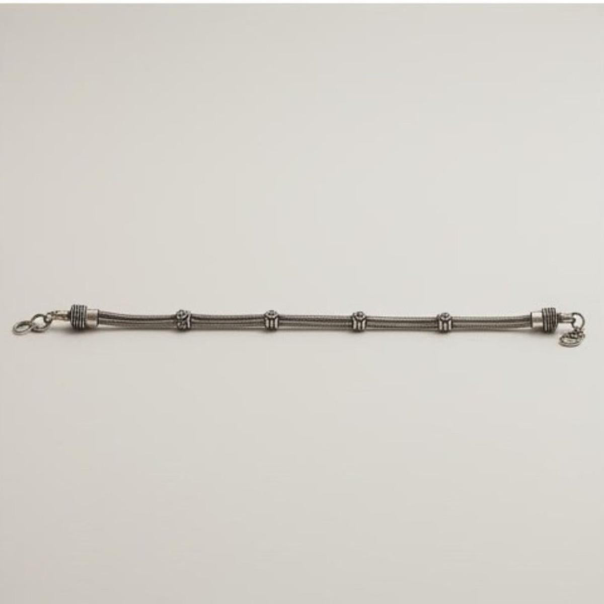 Divyoro oxidized metallic accent beads anklet