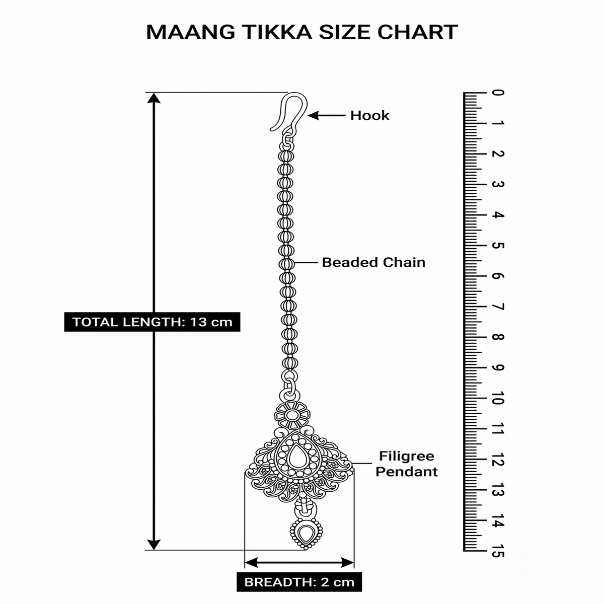 DIVYORO TEARDROP MAANGTIKKA