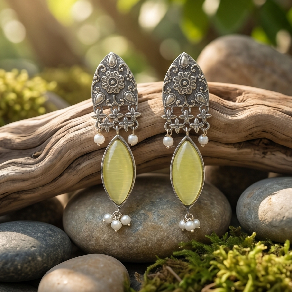 DIVYORO YELLOW MARQUISE DROPS