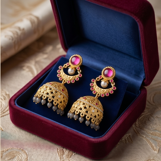 DIVYORO TRADITIONAL GOLD JHUMKA