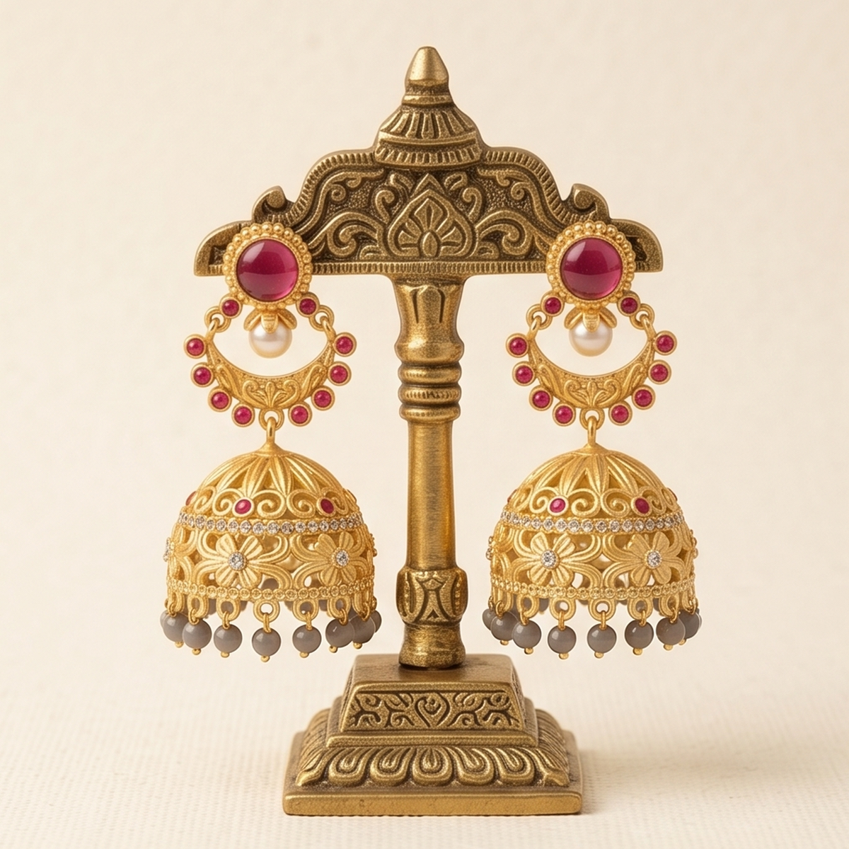 DIVYORO TRADITIONAL GOLD JHUMKA