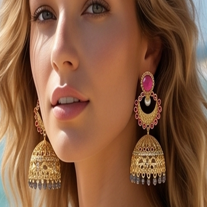 DIVYORO TRADITIONAL GOLD JHUMKA
