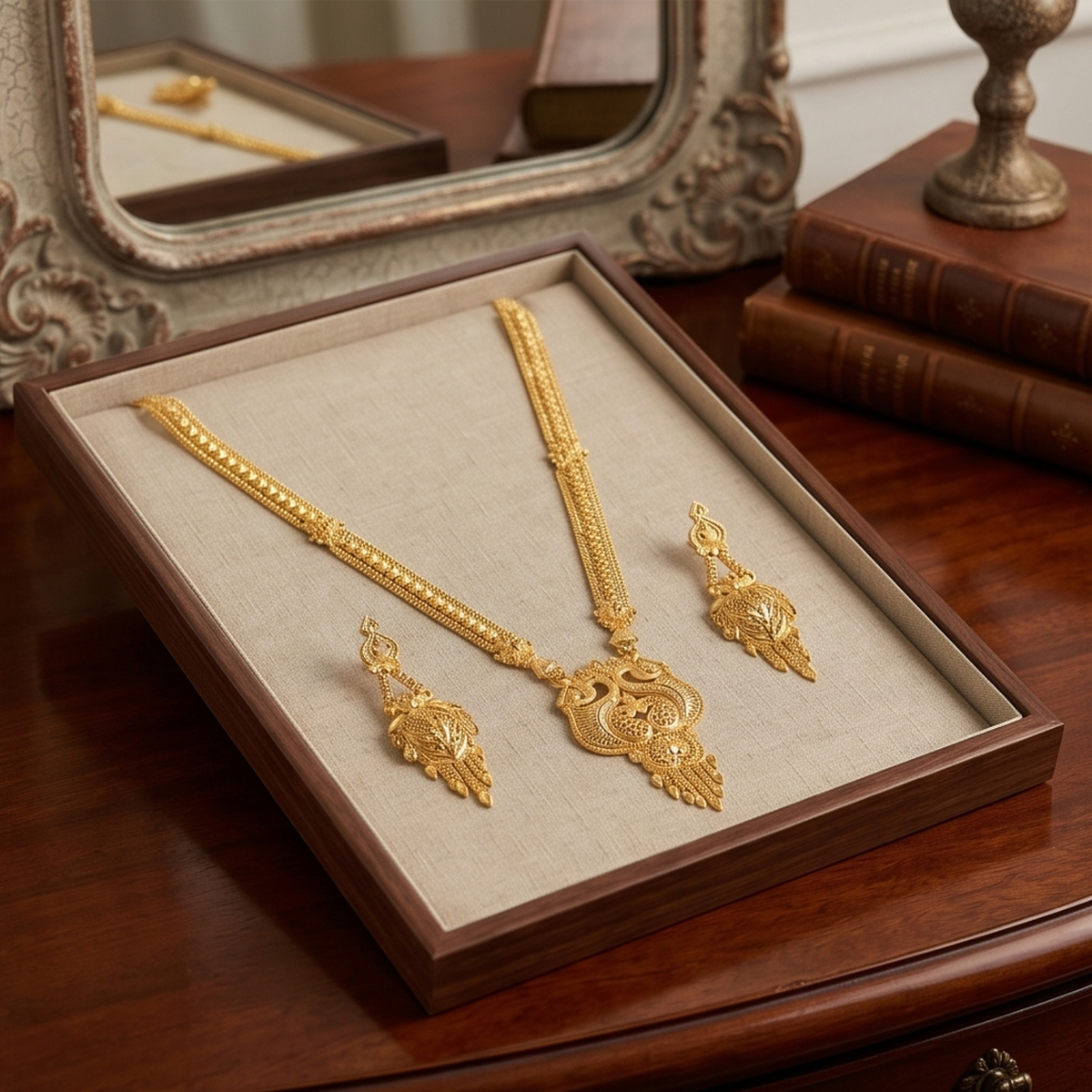 DIVYORO GOLD PEACOCK SET