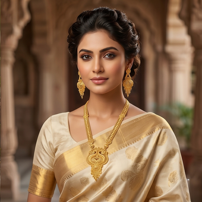 DIVYORO GOLD PEACOCK SET