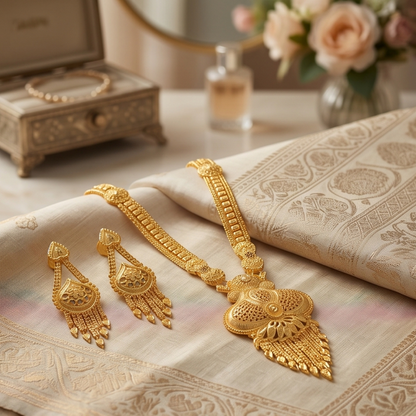 DIVYORO GOLD BRIDAL SET