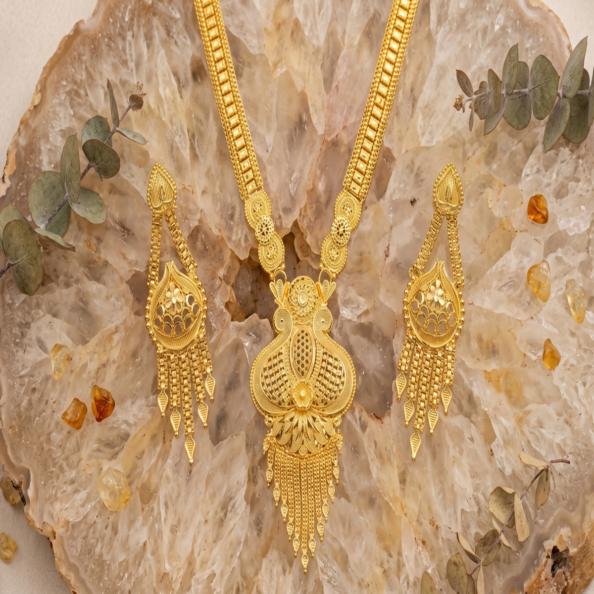DIVYORO GOLD BRIDAL SET