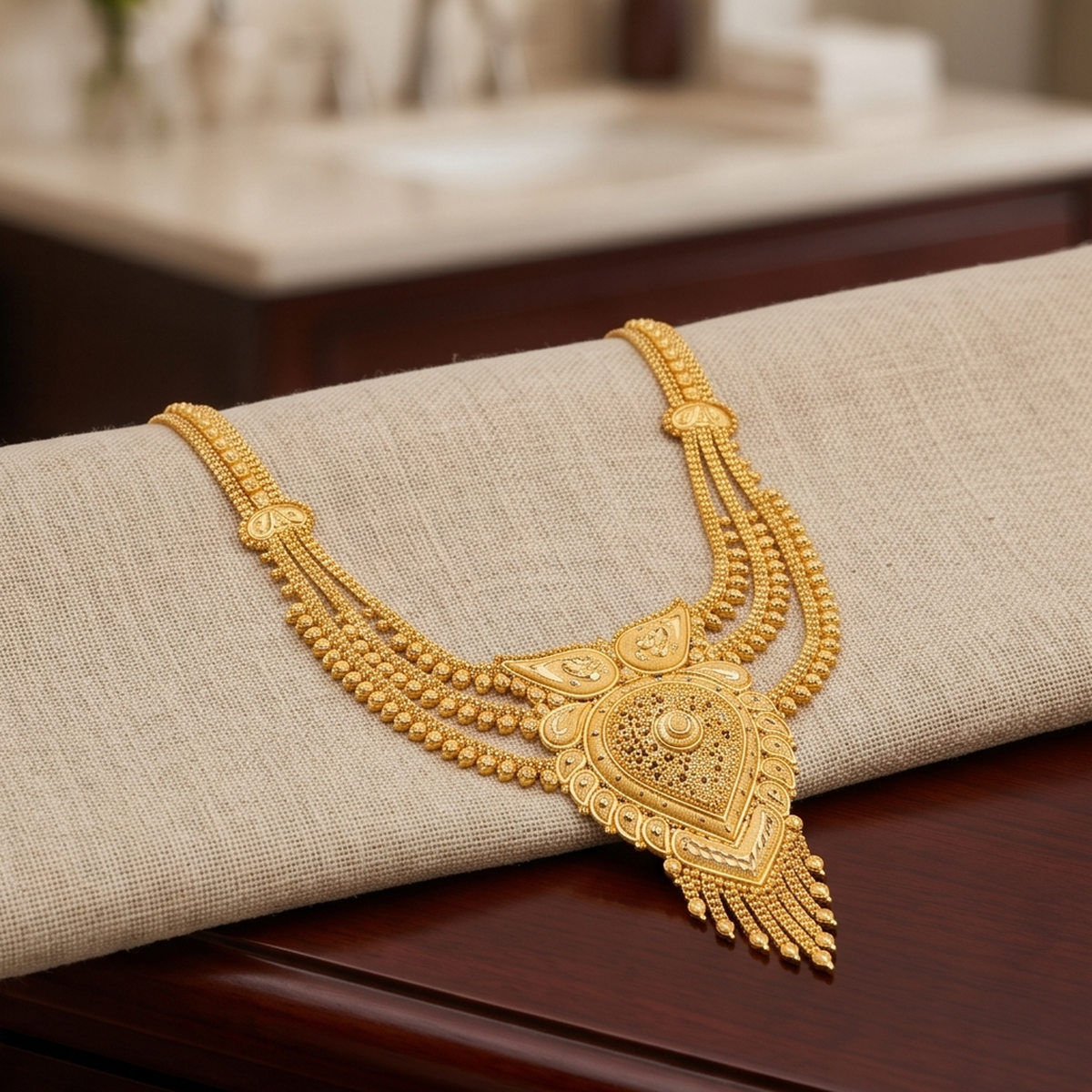 DIVYORO GOLD LAYERED NECKLACE