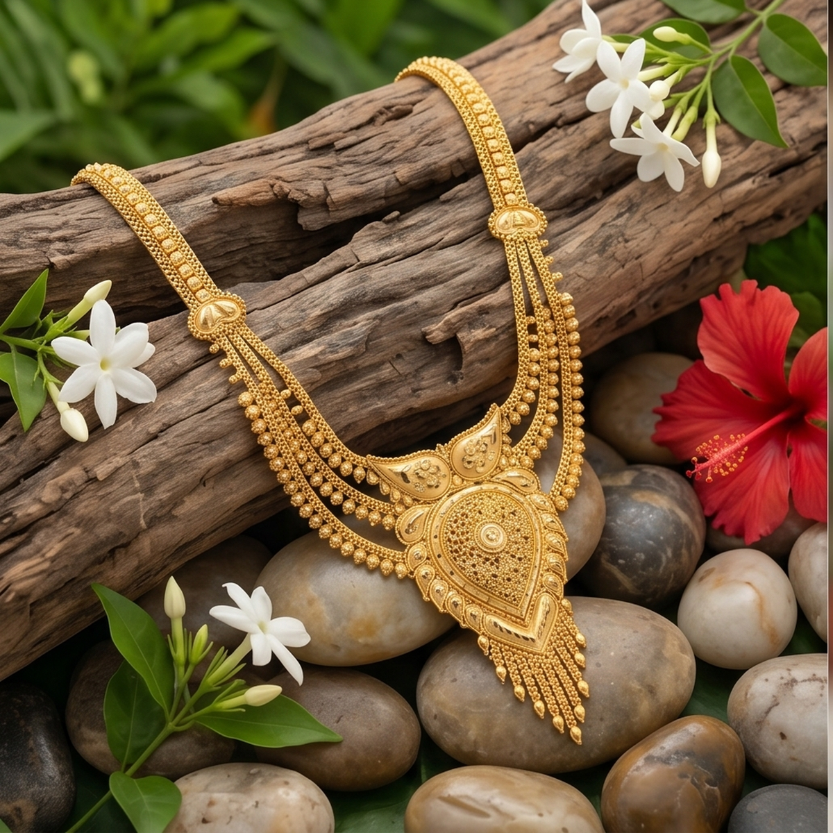 DIVYORO GOLD LAYERED NECKLACE