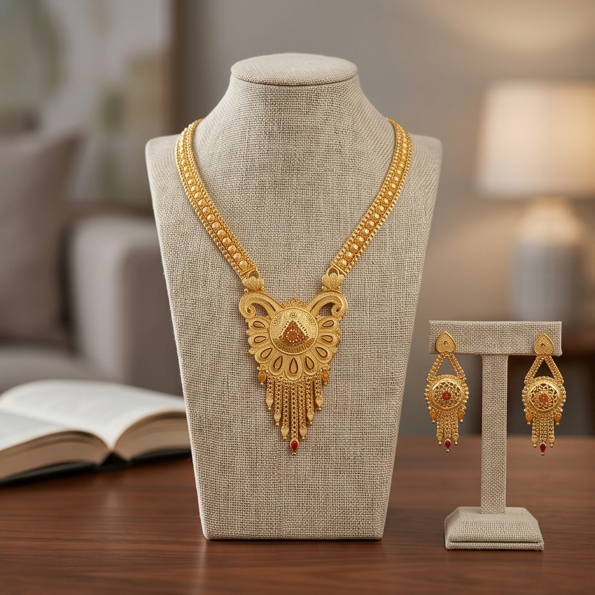 DIVYORO GOLD CHOKER SET