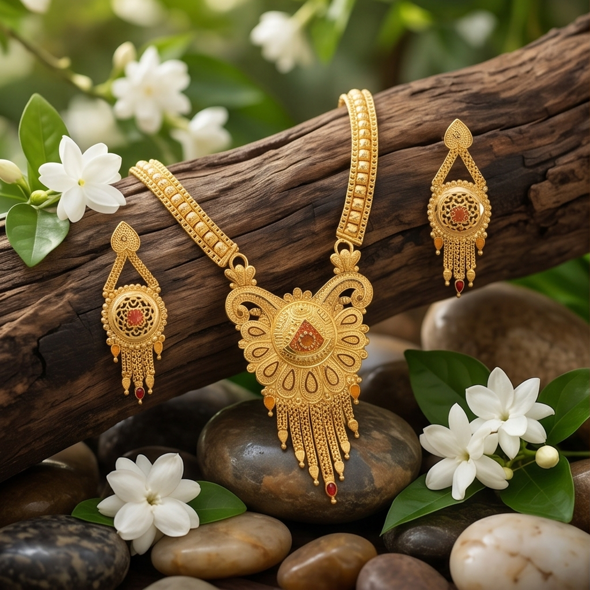 DIVYORO GOLD CHOKER SET