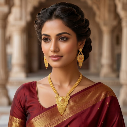 DIVYORO GOLD CHOKER SET