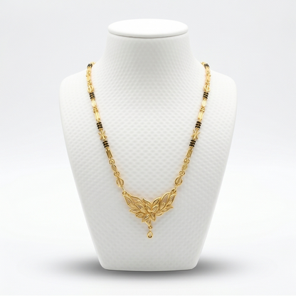 DIVYORO FLORAL DESIGN GOLD MANGALSUTRA