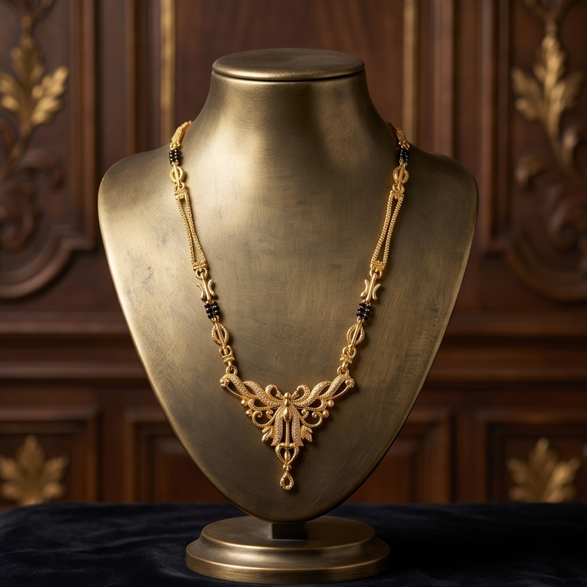 DIVYORO ELEGANT GOLD CHAIN MANGALSUTRA