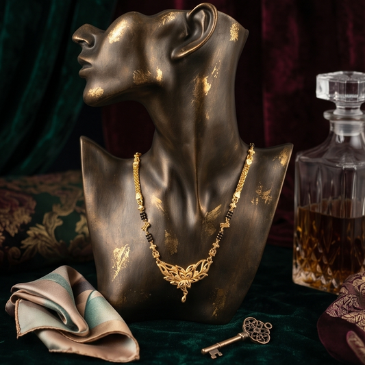 DIVYORO FLORAL GOLD MANGALSUTRA DESIGN