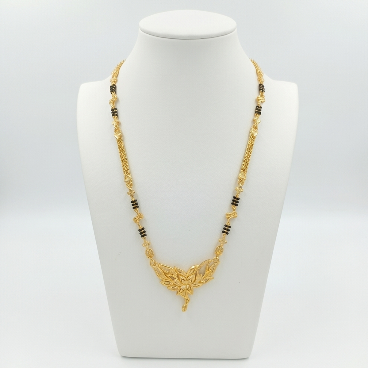 DIVYORO FLORAL GOLD MANGALSUTRA DESIGN