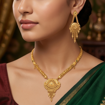 DIVYORO ORNATE GOLD PENDANT MANGALSUTRA