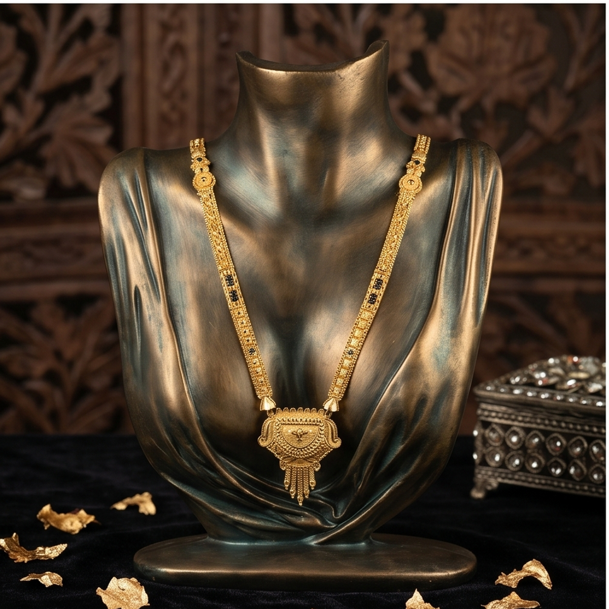 DIVYORO DESIGNER GOLD MANGALSUTRA CHAIN